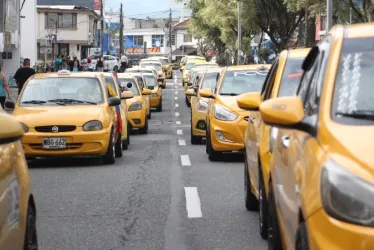 Los taxistas se movilizaron en agosto para protestar contra el Gobierno nacional.