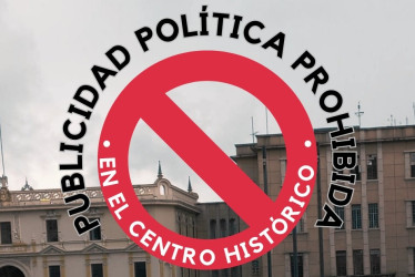 Publicidad política prohibida en el Centro de Manizales