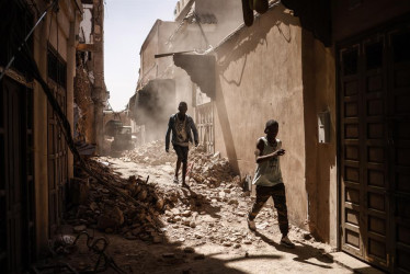 Destrucción en Marrakech mientras el número de muertos por el terremoto supera los 2.800.