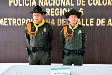Los lingotes de oro fueron decomisados en Medellín.