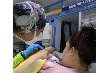 Bebé nació dentro de una ambulancia del ByR en Manizales