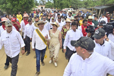 Visita del presidente, Gustavo Petro, en La Guajira.