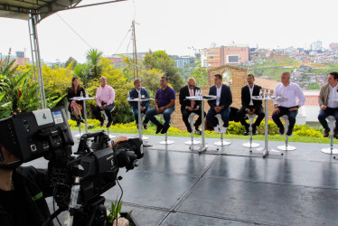 Los candidatos a la Alcaldía de Manizales en el Gran Debate 2023.