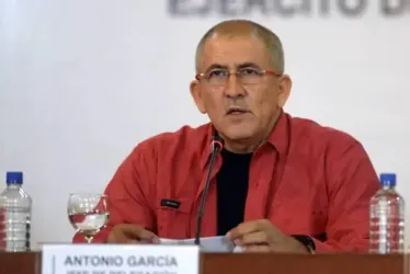 Alias Antonio García, comandante del Ejército Nacional de Liberación (Eln).