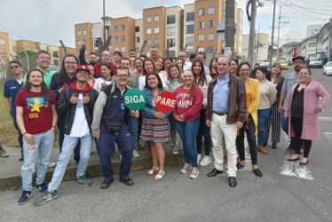 Colaboradores de LA PATRIA resaltan la confianza que Nicolás Restrepo tenía en sus equipos de trabajo. En la foto durante un simulacro de emergencia en la sede del barrio Sáenz. 