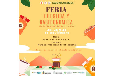 Chinchiná organiza este fin de semana una feria gastronómica y turística del Centro Sur. Además, será la premiación del Segundo Concurso de Cafés Especiales. Participan siete municipios. 
