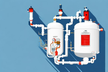Ilustración de un calentador de agua a gas.