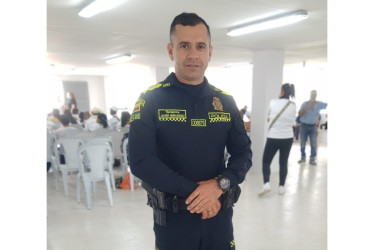 Teniente Javier Hernández, comandante de la estación de Policía de Marmato (Caldas).