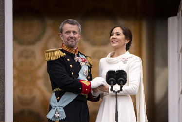 El nuevo rey de Dinamarca, Federico X, con su esposa, la reina Mary.