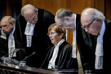 Jueces de la Corte Internacional de Justicia. 