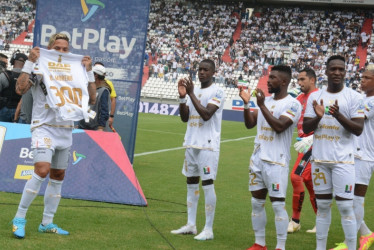 Dayro Moreno llegó a 300 partidos con el Once Caldas y le dio la victoria ante Boyacá Chicó.