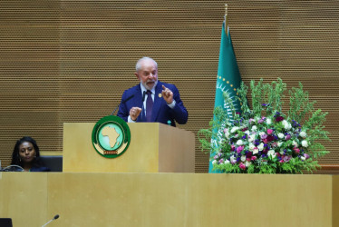 El presidente de Brasil, Luiz Inácio Lula da Silva, se dirigió a los jefes de Estado africanos durante el 37º período ordinario de sesiones de la Asamblea de Jefes de Estado en Addis Abeba, Etiopía, la semana anterior.