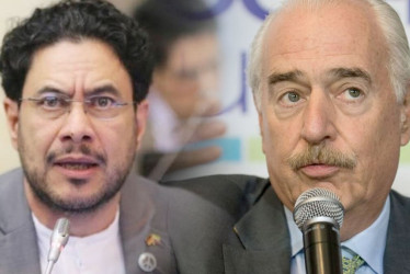 Andrés Pastrana Arango (derecha) acusó de calumnia a Iván Cepeda Castro por una publicación que el congresista hizo en sus redes sociales sobre el exmandatario.