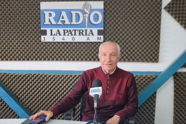 Justo Pastor López, gerente de la Plaza de Mercado de Manizales, en su visita a LA PATRIA Radio.