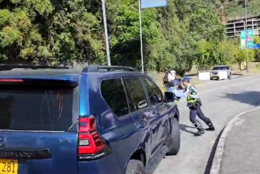 El pasado 7 de enero se reportó un supuesto forcejeo entre dos agentes de tránsito afuera de Expoferias, en Manizales.