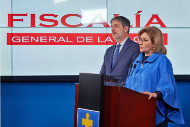 Martha Janeth Mancera y Hernando Toro, fiscal y vicefiscal encargados.