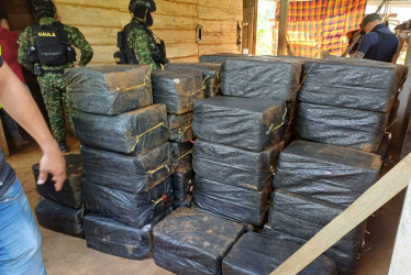 Las 5,6 toneladas de cocaína incautadas al Clan del Golfo.