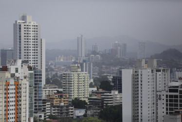  Vista general este lunes de un sector de la Ciudad de Panamá (Panamá). 