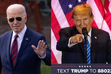 Presidente de EE.UU., el demócrata Joe Biden, y el exmandatario republicano Donald Trump.
