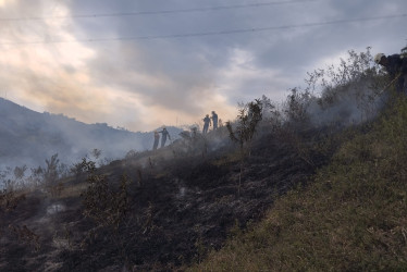 Esta es la zona que afectó el incendio en Arauca.
