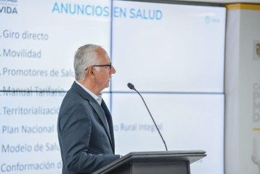 Ministro de Salud, Guillermo Jaramillo.