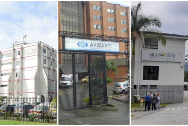 SES Hospital Universitario de Caldas, Clínica Avidanti y Hospital Departamental Santa Sofía.