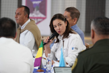La manizaleña Luz Cristina López Trejos, ministra del Deporte, presidió ayer el acto de instalación de los I Juegos Nacionales de la Juventud en el Coliseo Menor.