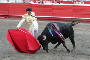 Juan de Castilla, torero colombiano en su última actuación en Manizales.