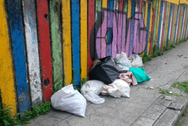 Los residentes del Barrio Colombia exponen que los comercios y los vecinos sacan las bolsas a deshoras. Como consecuencia, depositan desechos en el parque principal contaminando la zona verde.