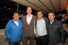 Rusbel Franco, Juan Carlos Salazar, Gabriel Fernando Cárdenas y Julio César Orozco.