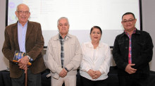 José Jaramillo Mejía, Fabio Vélez Correa, Mariela Márquez Quintero y Ángel María Ocampo Cardona.