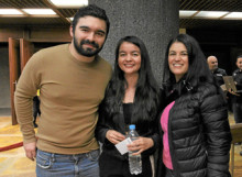Carlos Urrego, Natalia Llano y Elena Llano.