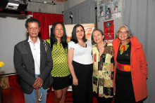 Yhon Hoyos, María del Pilar Rivera, Sandra Milena Isaza, Yudy Ramírez Orozco y Astrid Arboleda.