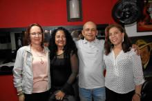 Consuelo García, Patricia Granada, Rubén Mejía y María Teresa Franco.