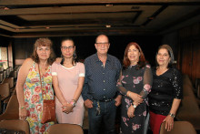Rosa Elena Gálvez, Mónica Andrea Gálvez, Rodrigo Montoya, Fabiola Velásquez y Francia Elena Velásquez.