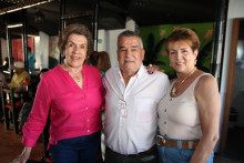 Luz Estella Castaño, Miguel Ángel Llano y Consuelo Quintero.