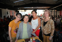 Estella Buitrago Quintero, Olga Lucía Mejía, Heloina Franco y Luz Clemencia Buitrago.