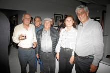 Alfonso Herrera Llano, Francisco Jaramillo, Luis Alonso Aristizábal, Hilda Mara Aráque y Germán López.
