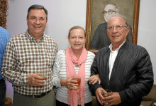 Lorenzo Calderón, Carolina Venegas y Guillermo Hurtado.