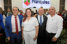 David Felipe López, Paula Milena Daza, Juano Daza y Jhon Hernández.