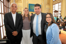 Luis Fernando Gómez, Karen Suárez, Felix Chica y Viviana Zuluaga.
