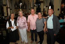 Hermana Rocio Cardona, Nohemí Cardona, José Genrry Quintero, Adriana Hernández y Jairo Castro Eusse.