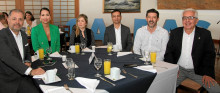 Diego Angelillis, gerente de la ILC; Jazmín Agudelo Salazar, Luisa Fernanda Marín, Jaime Valencia Ramos, Mauricio Vélez y Álvaro Hernando Gallego.