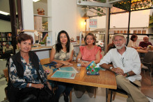 Beatriz Rojas, Marcela Vélez, Isabel Cristina Duque y Aníbal Bustamante.