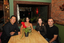 Andrés Bedoya, Valentina Ramírez, Claudia Henao y Carlos Giraldo.