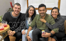 Germán Moreno, Luz Ángela López, Cristian Ovalles y María Fernanda Carmona.