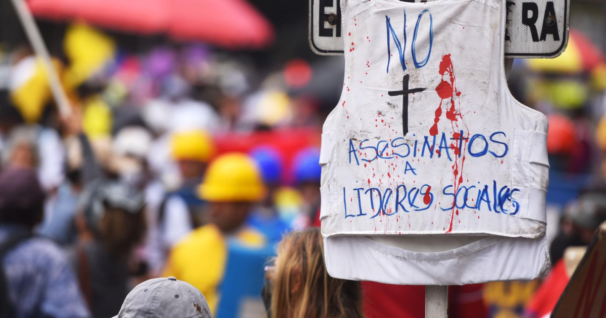 En el 2023 asesinaron a 181 líderes sociales en Colombia, un 16 % menos que en el 2022